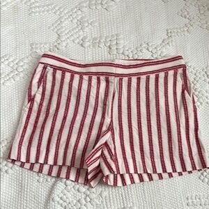 LOFT textured thread Riviera striped shorts